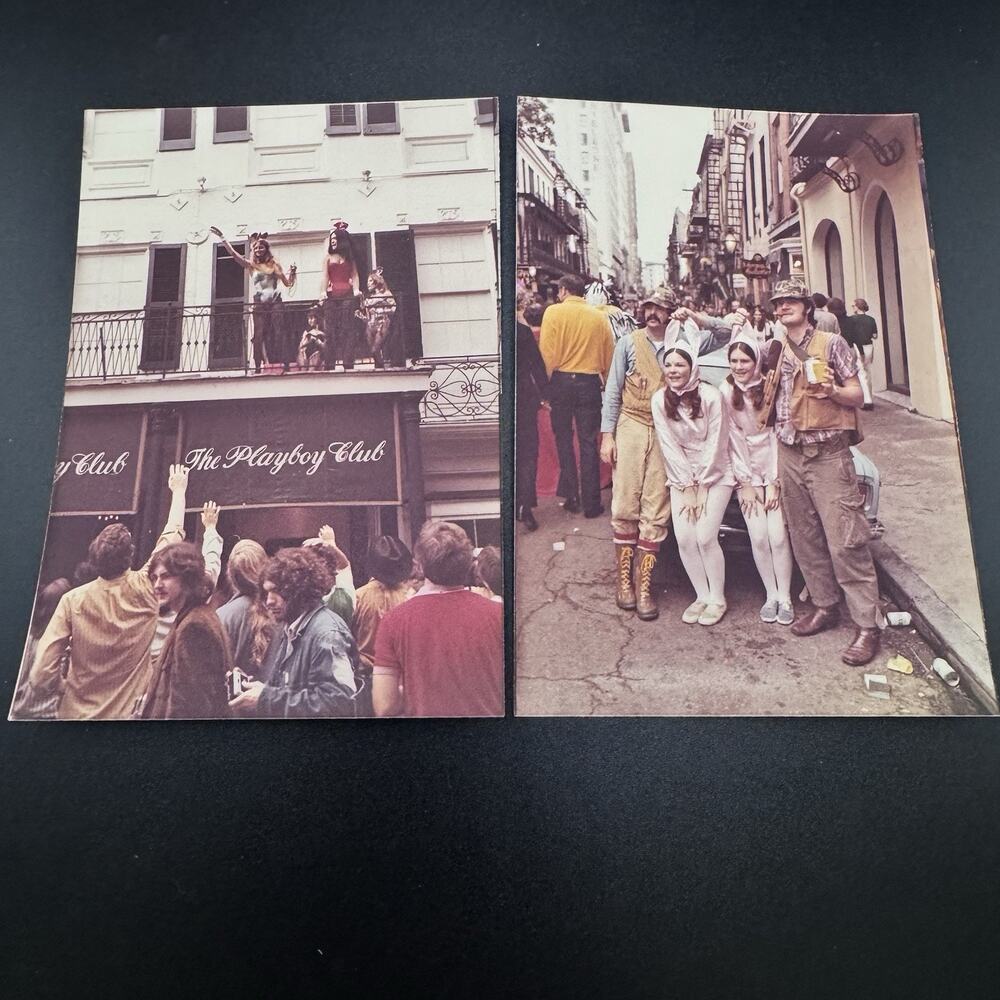 1970s Mardi Gras Color Photos The Playboy Club Photographs Lot of 2